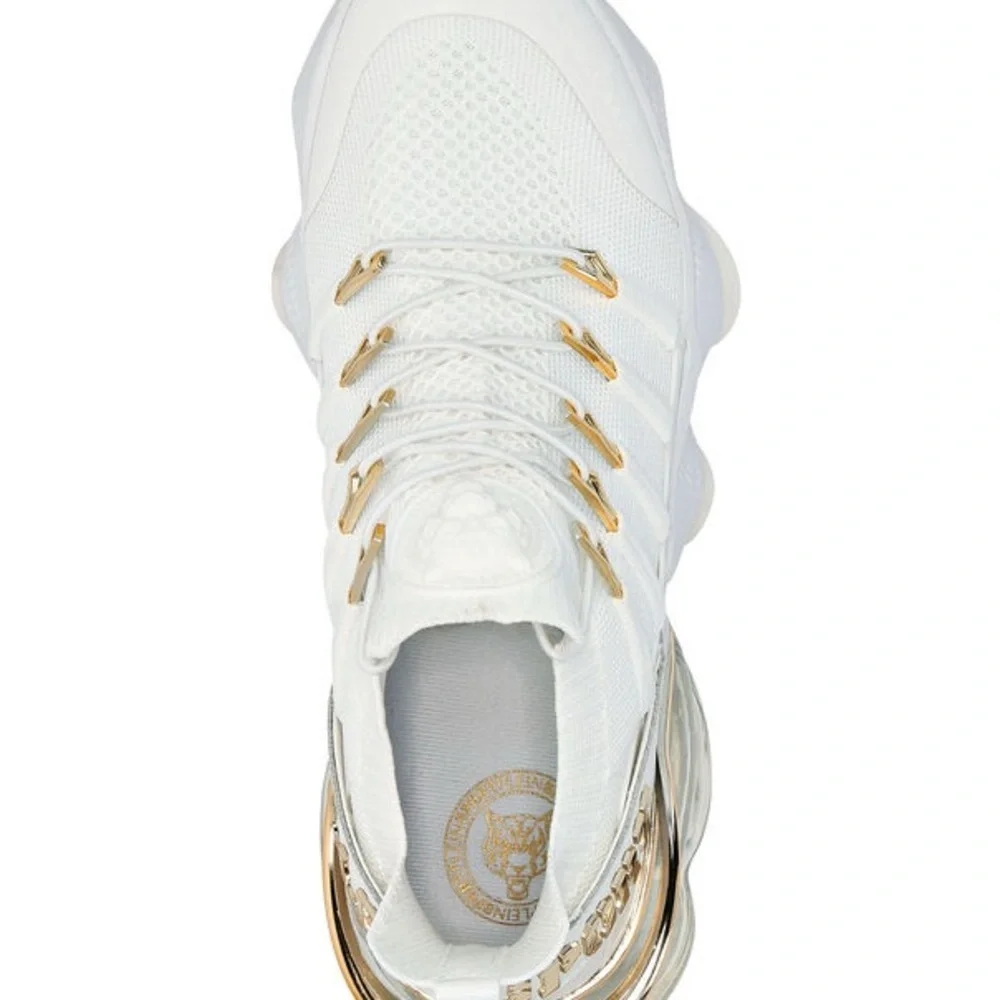 Philipp Plein Sport Tiger Attack Gen.X.04 White Gold Sneakers Men